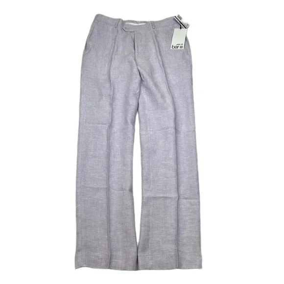 Bar III | Pants | Bar Iii Linen Dress Pants Mens 32x32 Lavender Purple Slim  Fit New | Poshmark
